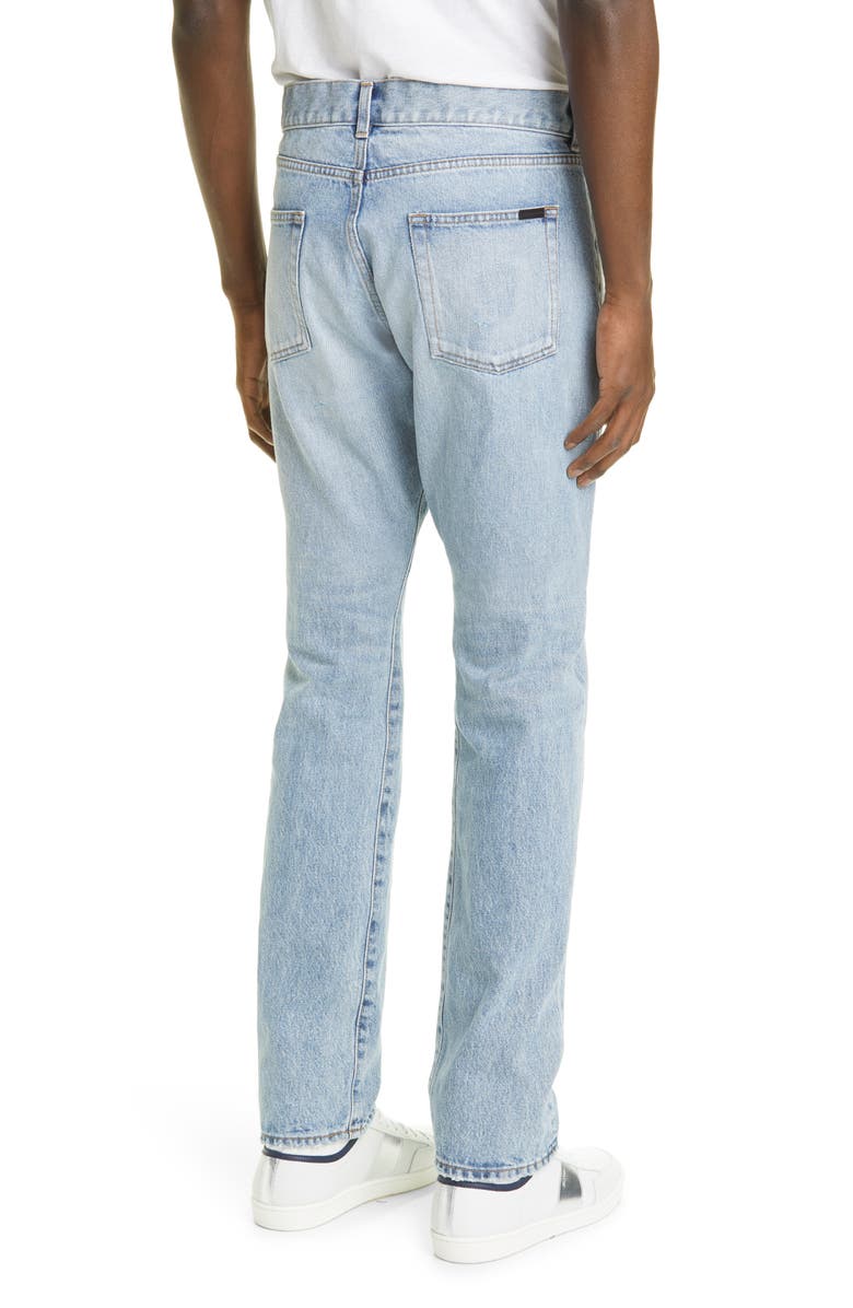 Saint Laurent 6830 Slim Fit Jeans, Alternate, color, 