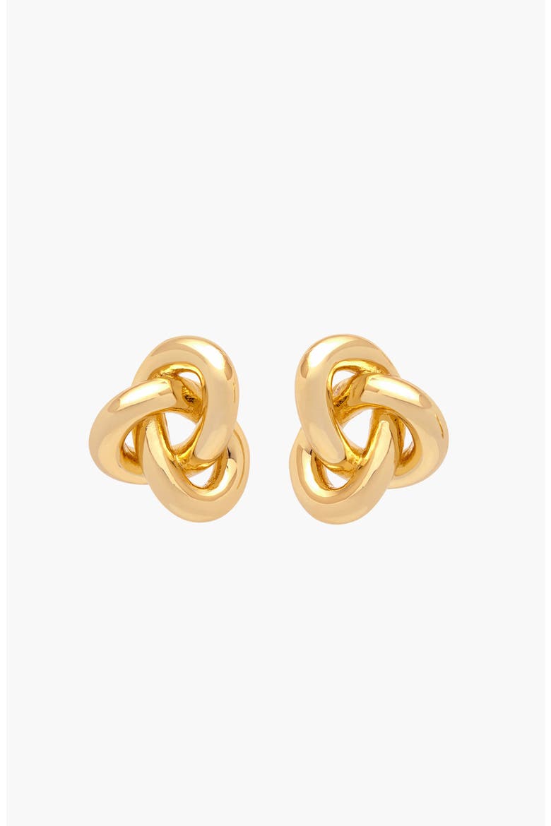 Seva Midi Face on Stud Earrings in Gold, Alternate, color, Gold