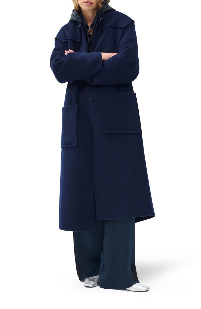 rag & bone Phoebe 2-in-1 Coat, Alternate, color, Sail