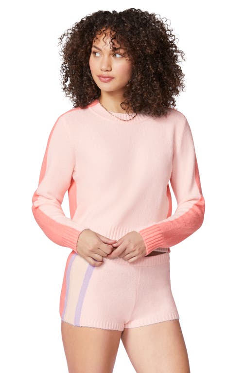 Florence By Mills Colorblock Sweater Shorts In Ballerina