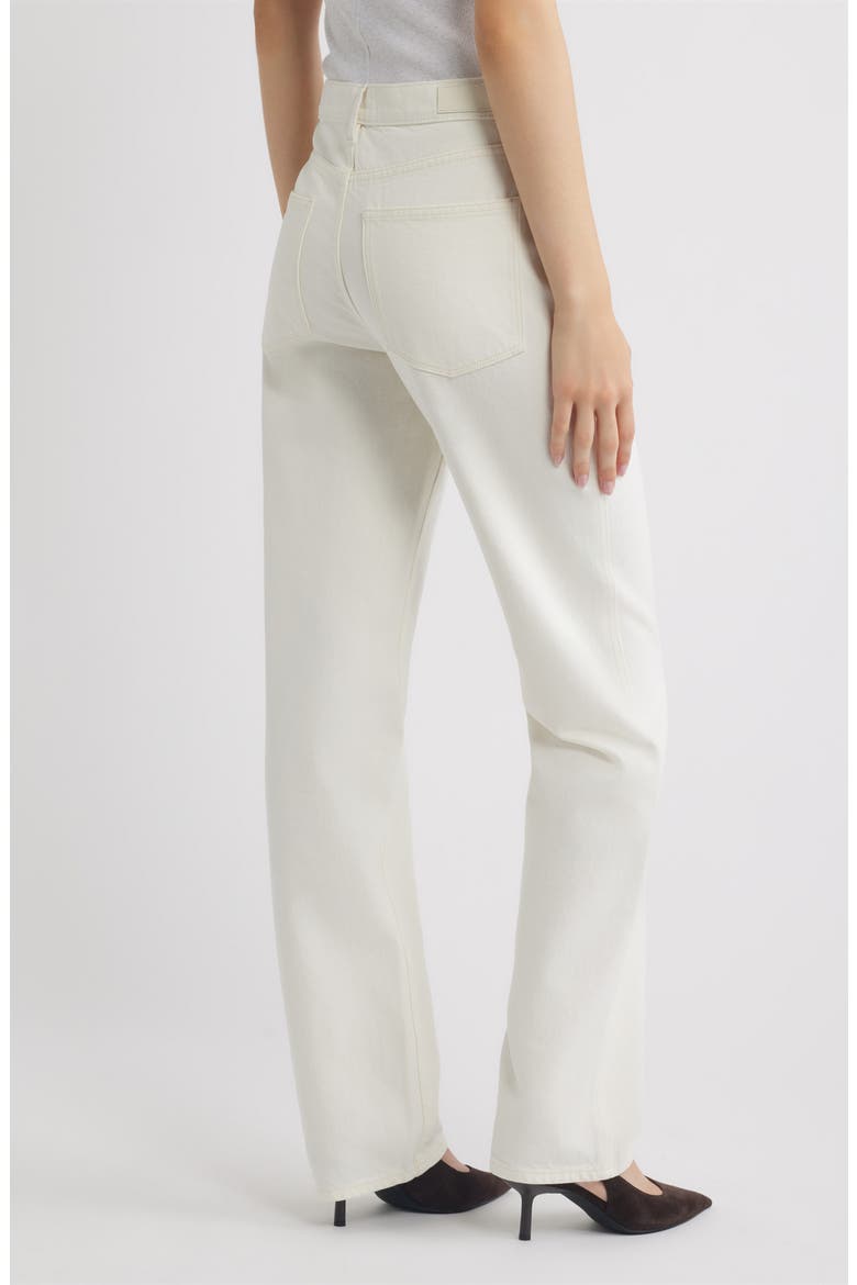 Cate Classic Straight HIGHLUXE™ Jeans, Alternate, color, EGGSHELL