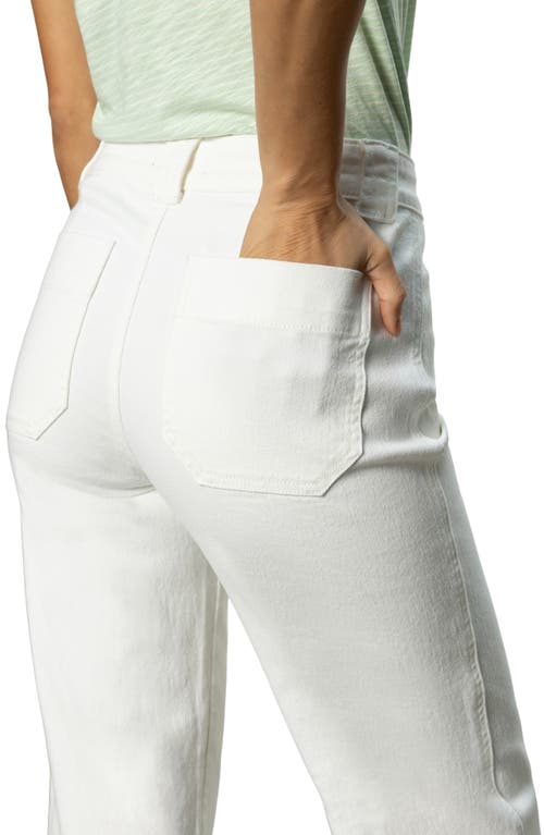 Sanctuary Voyage High Waist Crop Straight Leg Jeans In Bleached W