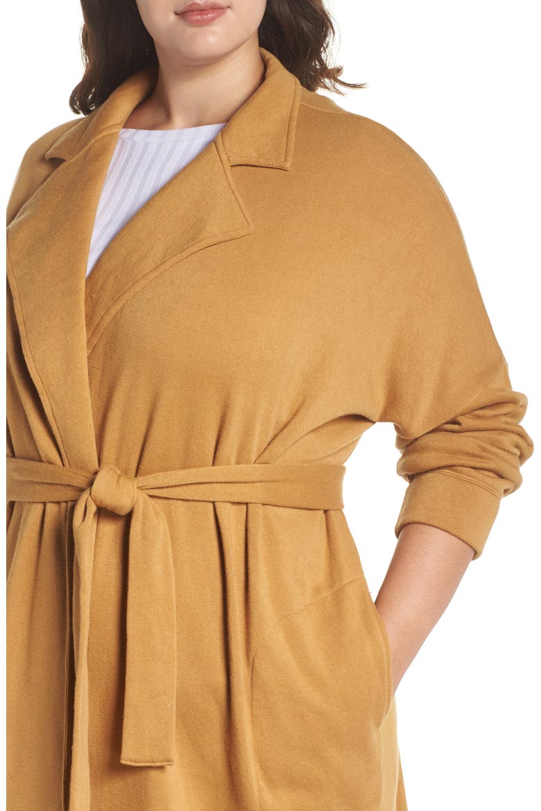 Knit Duster, Alternate, color, BROWN CATTAIL