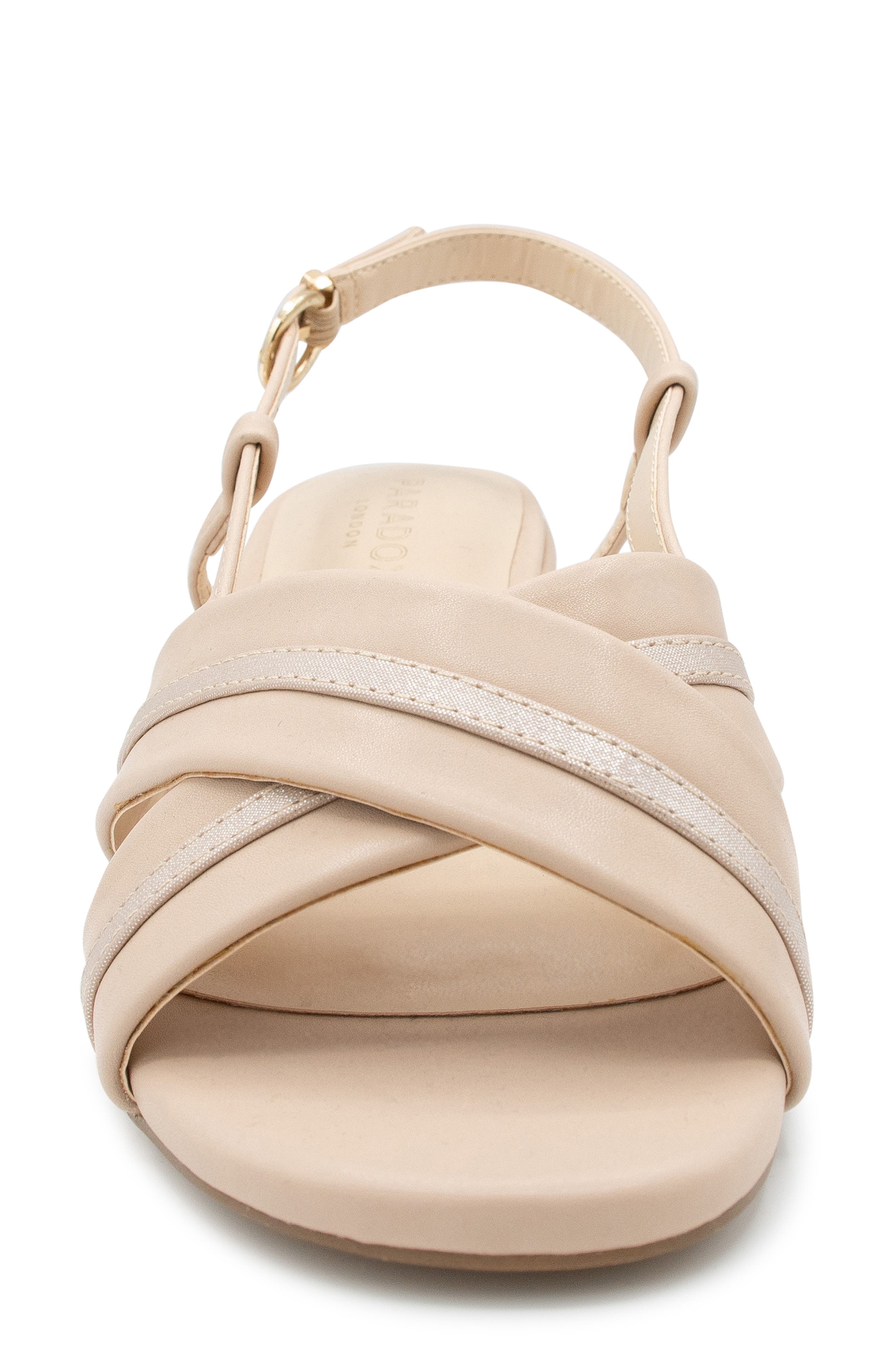 Paradox London Pink Nancy Slingback Sandal, Alternate, color, Nude