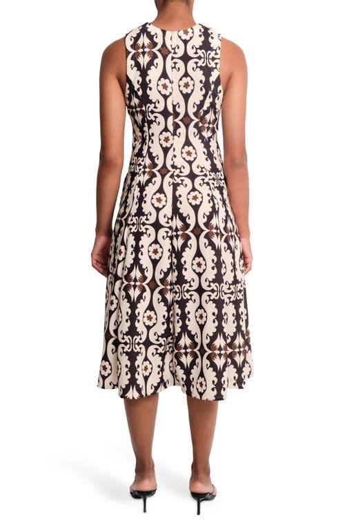 The Lulo Project Ranch Paisley Stretch Cotton Dress In Multi
