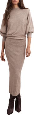 Reiss Suni Long Sleeve Maxi Sweater Dress