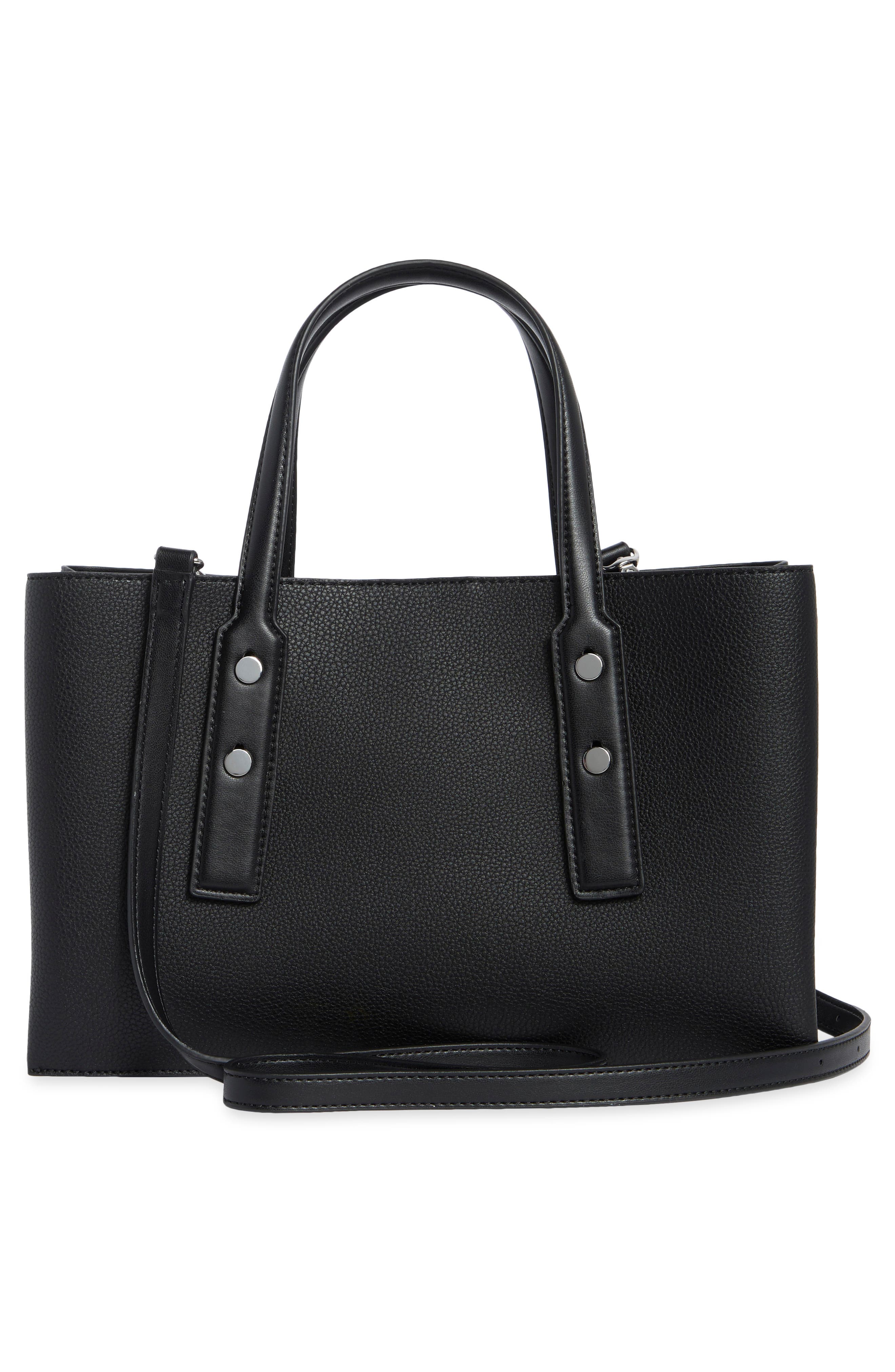 Marla Satchel Bag, Alternate, color, BLACK/ SILV