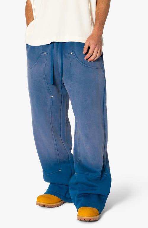 Mnml West Double Knee Sweatpants In Blue