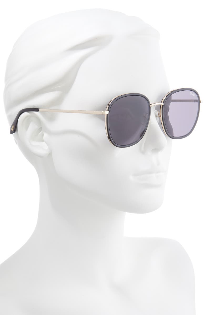 QUAY Jezabell Inlay 56mm Round Sunglasses, Alternate, color,