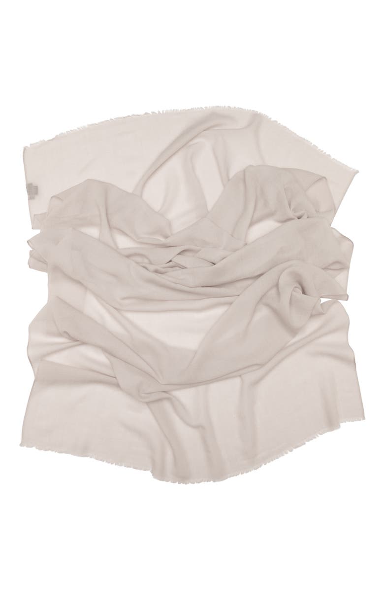 Elizabetta Salerno - Wool Silk Scarf, Alternate, color, Silver Grey