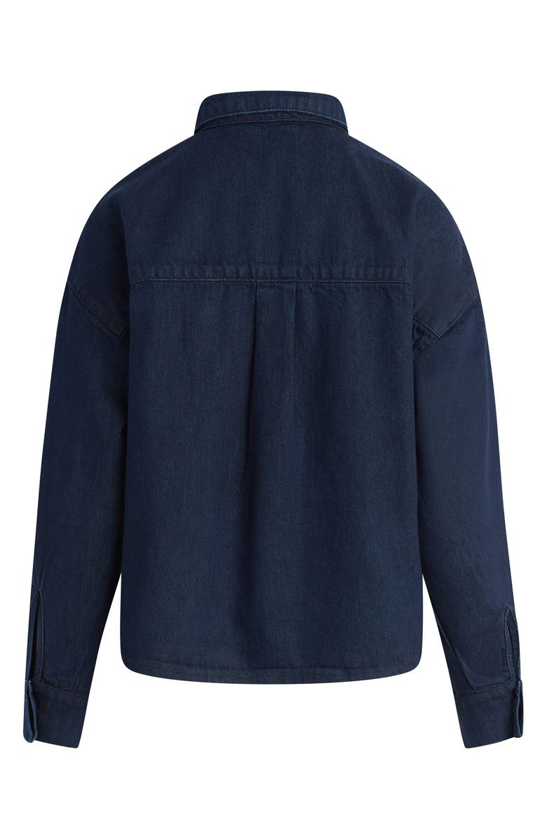 Favorite Daughter The Brady Crop Denim Shirt, Alternate, color, Stout