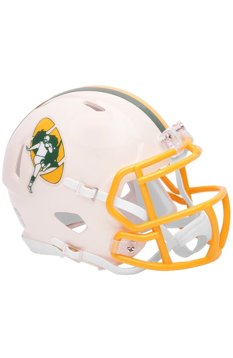 RIDDELL Green Bay Packers Riddell Retro Collection NFL Mini Helmet, Main, color, Multi-Color