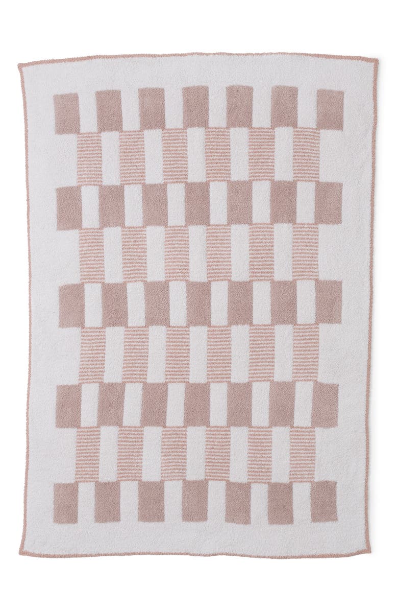 Barefoot Dreams<sup>®</sup> CozyChic<sup>®</sup> Tile Check Throw Blanket, Alternate, color, Willow Multi
