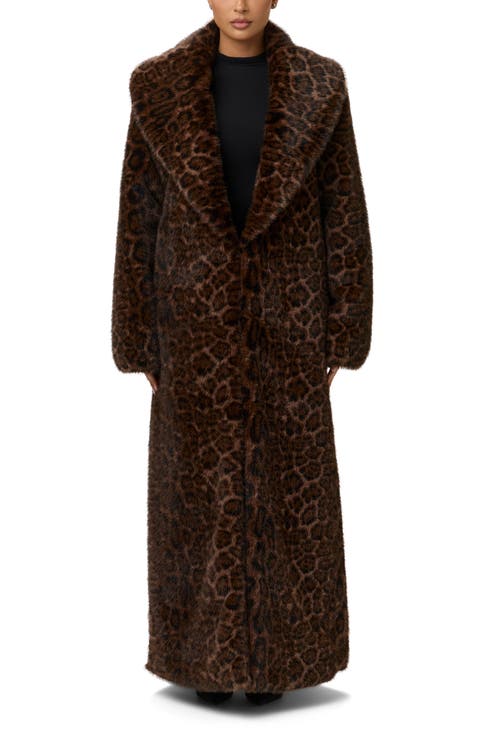 Leopard Faux Fur Coat