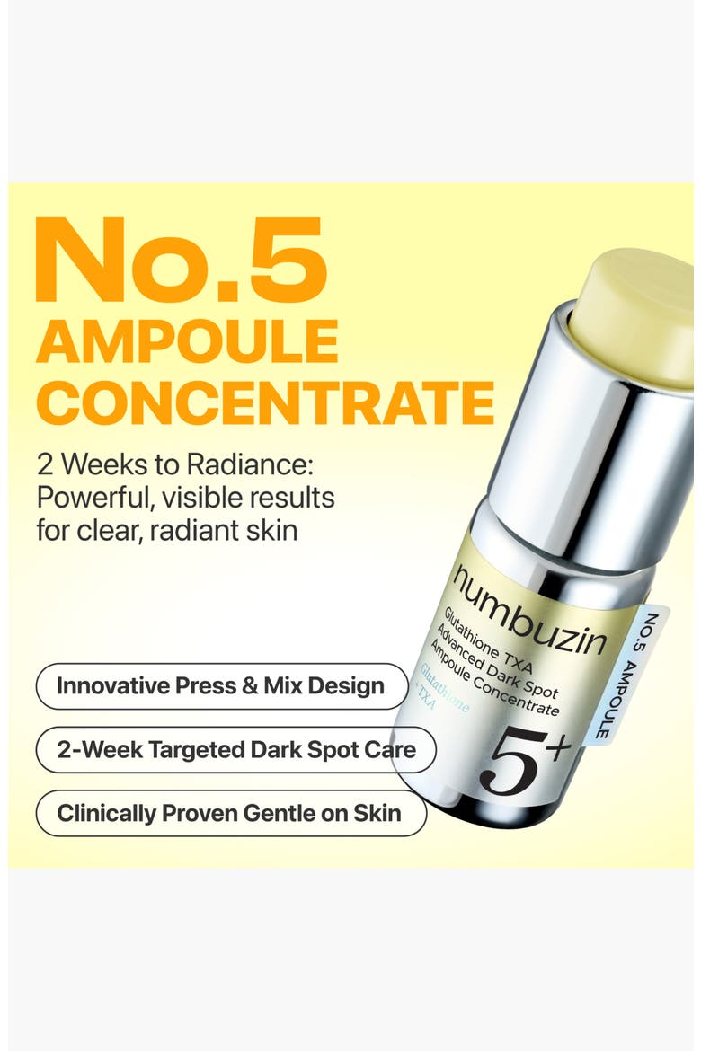 No.5 Glutathione TXA Advanced Dark Spot Ampoule Concentrate, Alternate, color, NO COLOR