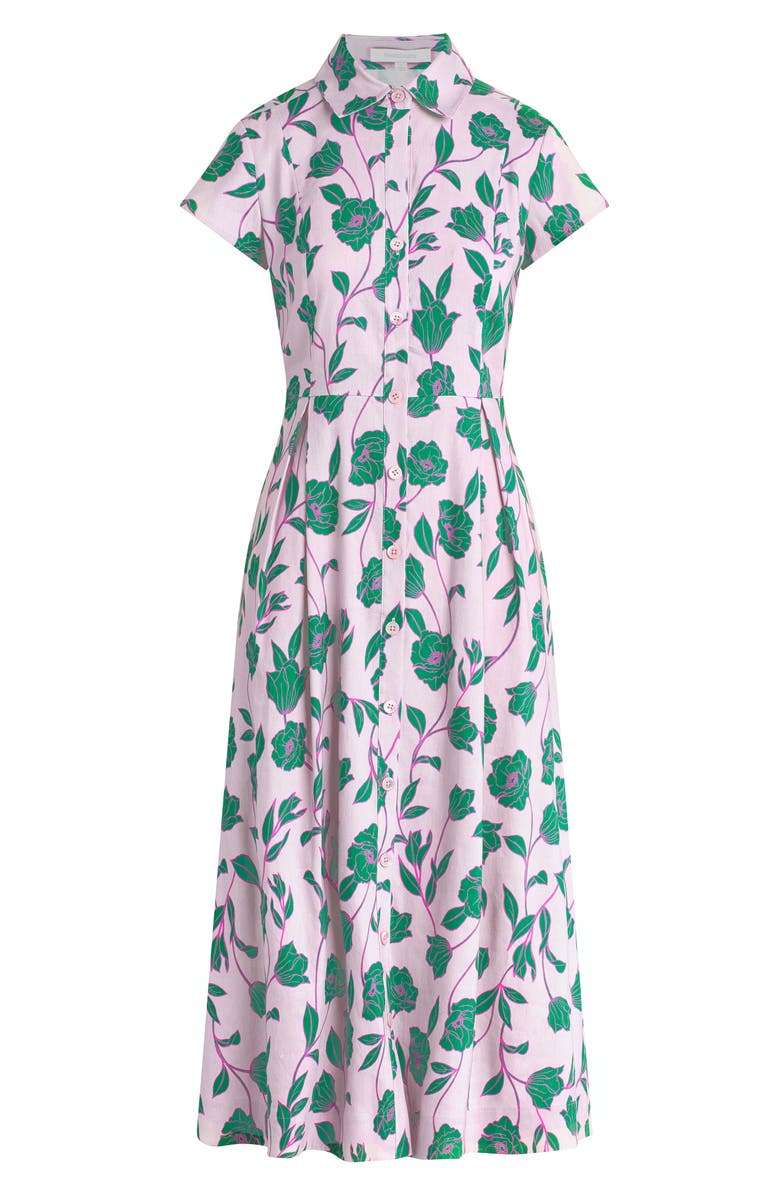 Favorite Daughter Sunday Best Linen Blend Shirtdress, Alternate, color, Wisteria Field Flower