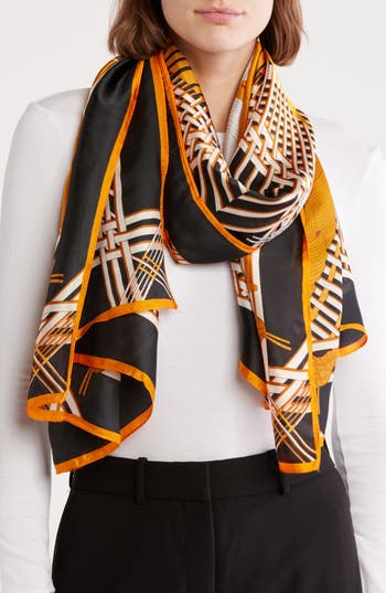 La Fiorentina Abstract Print Scarf