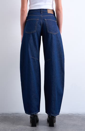 High Waist Barrel Jeans