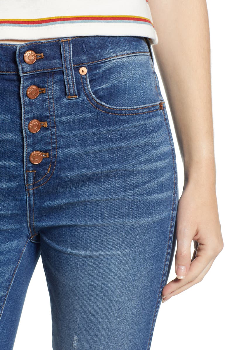 Madewell 10-Inch High Waist Skinny Jeans, Alternate, color,