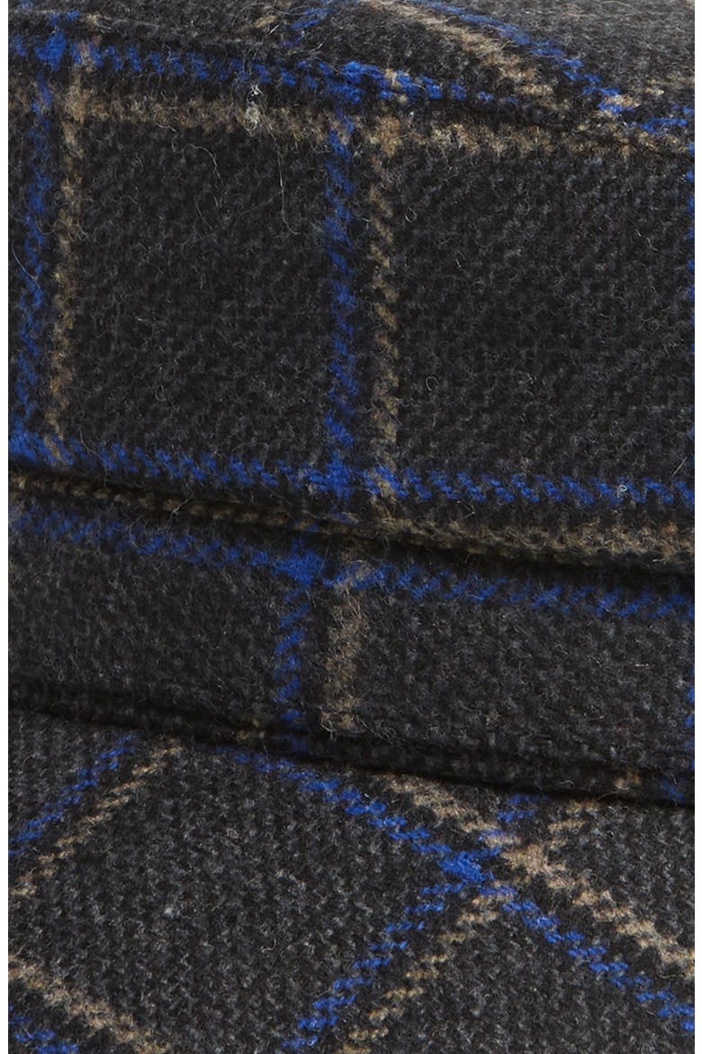 Menswear Plaid Baker Boy Hat, Alternate, color, GREY COMBO
