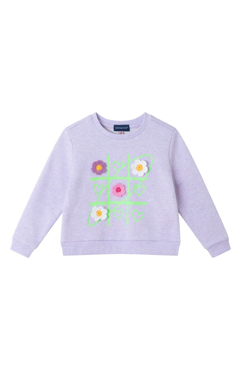 Andy & Evan Kids' Pullover Sweater & Foil Dress Set, Alternate, color, 