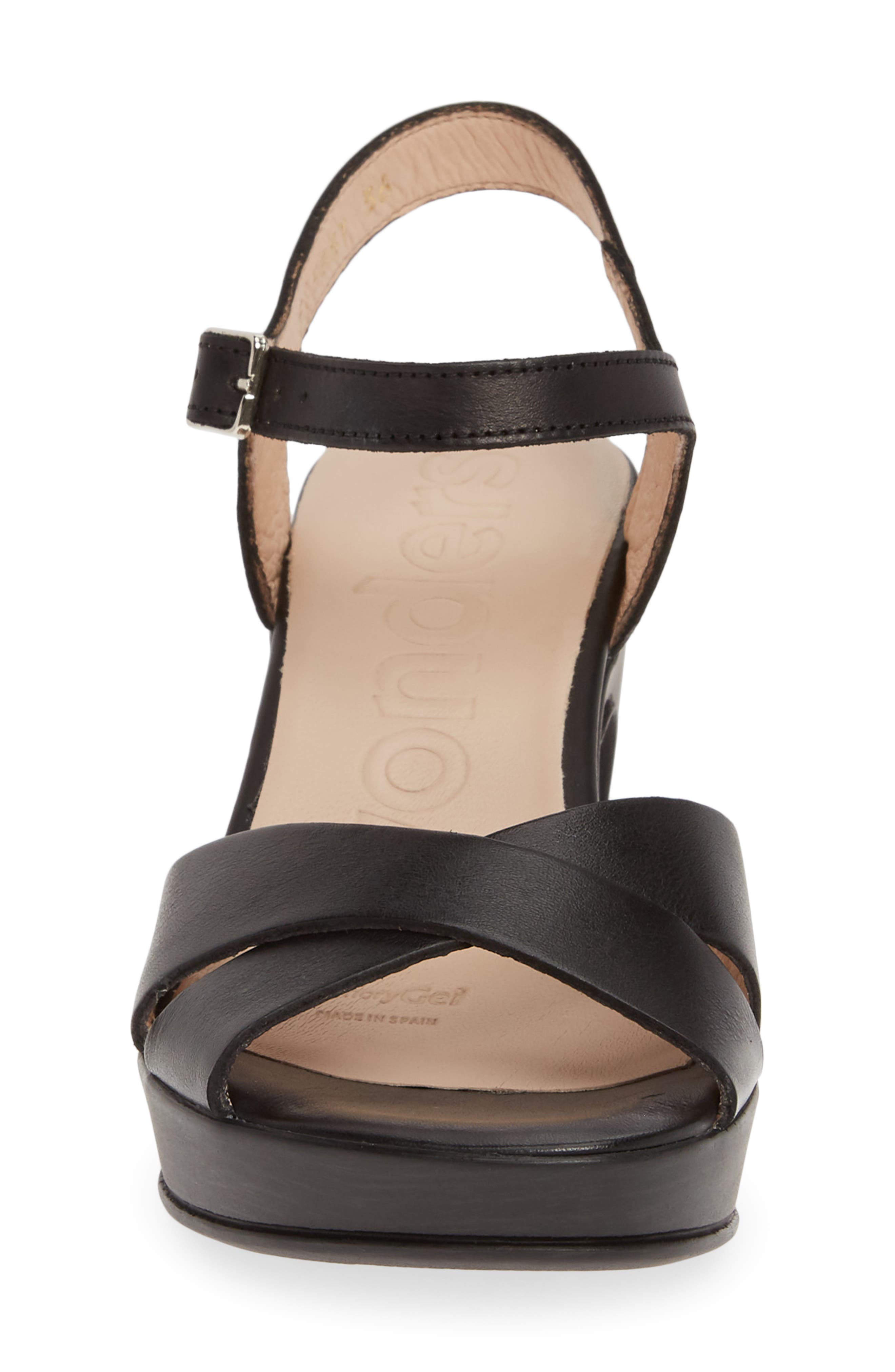 Wonders Platform Sandal, Alternate, color, 