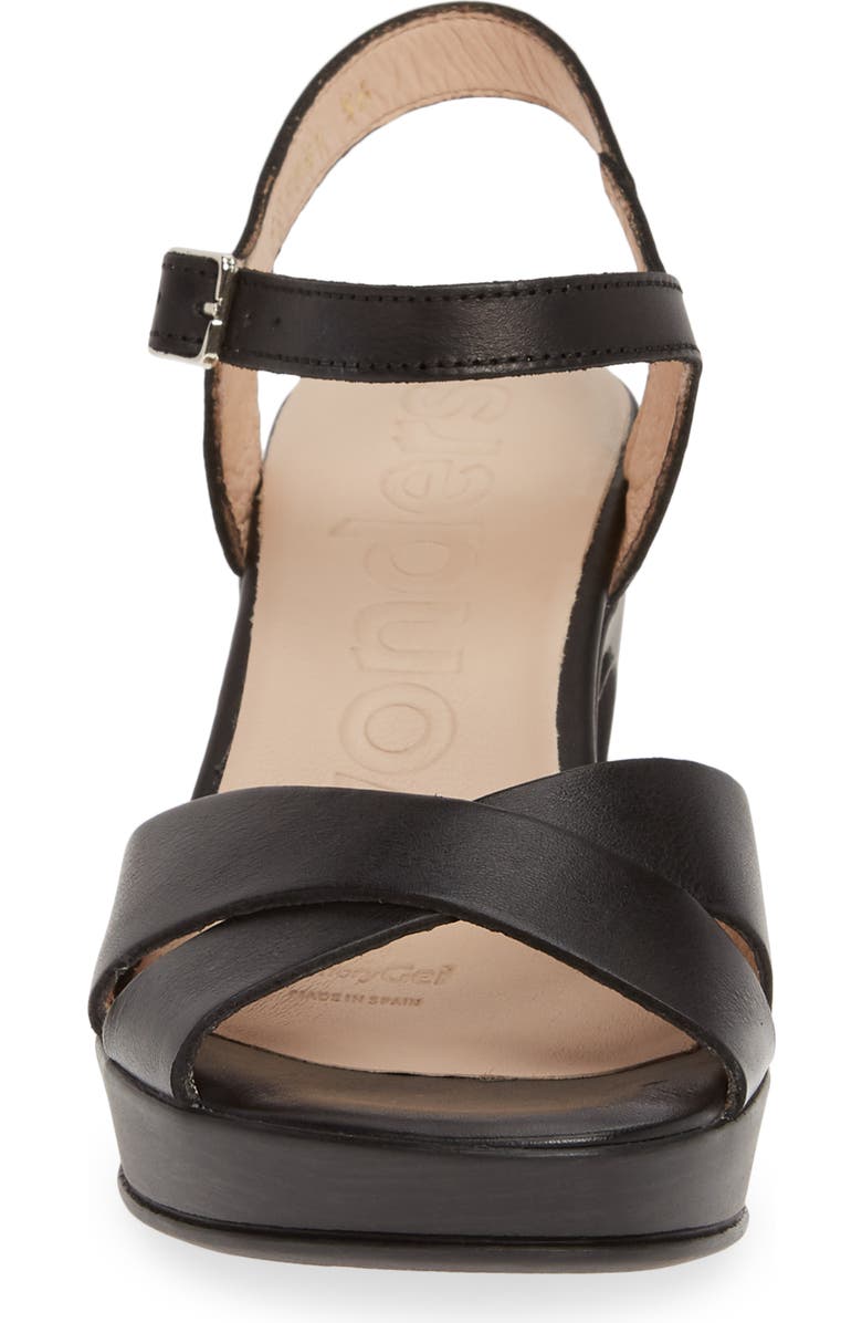Wonders Platform Sandal, Alternate, color,
