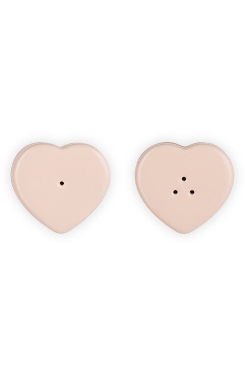 Le Creuset Heart Salt & Pepper Shaker Set In Peche