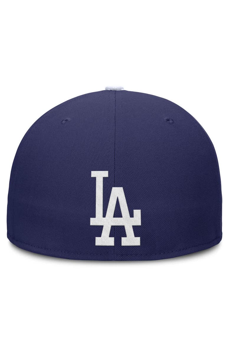 Nike Men's Nike Royal Los Angeles Dodgers Wordmark Dri-FIT Round Bill True Fitted Hat, Alternate, color, Royal