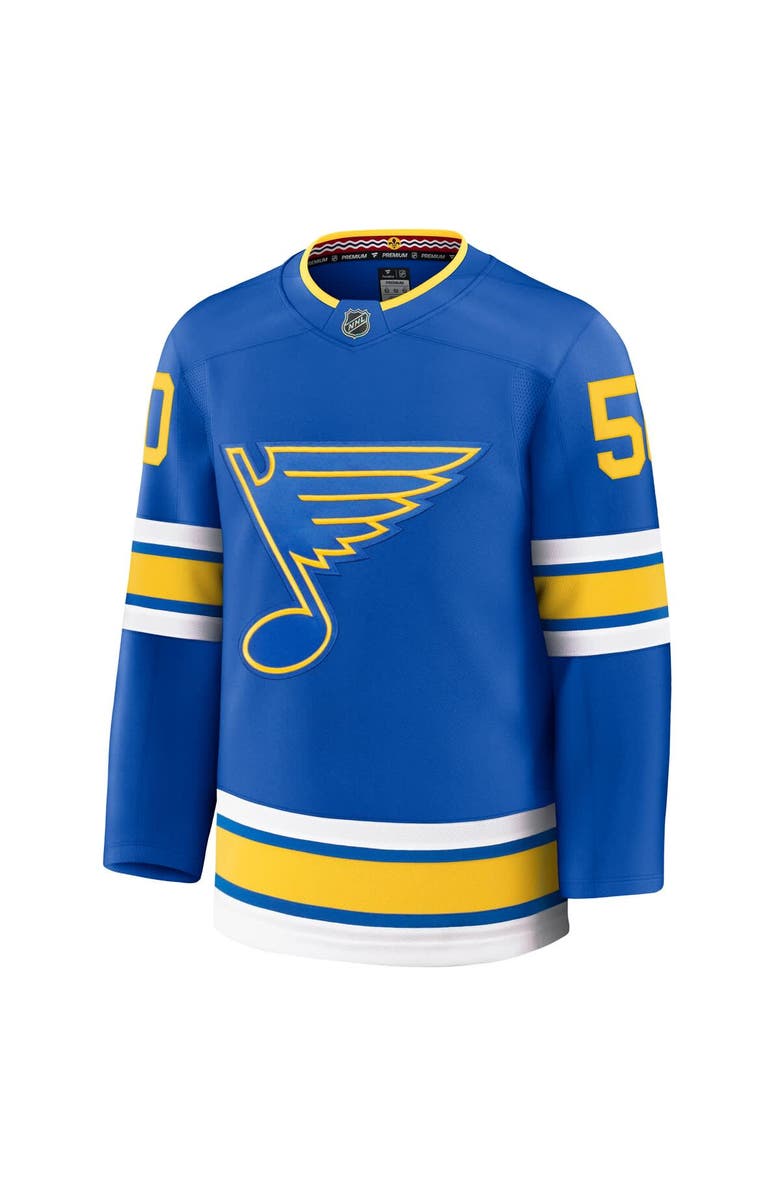FANATICS Men's Fanatics Jordan Binnington Blue St. Louis Blues Home Premium Player Jersey, Alternate, color, Blue