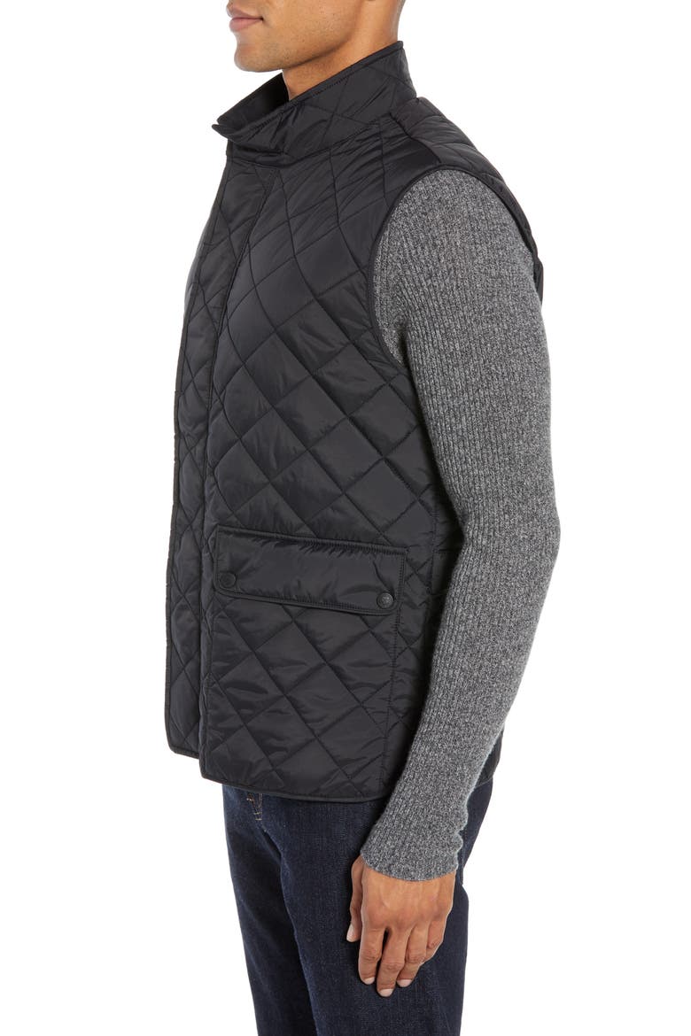 Diamond Quilted Vest, Alternate, color, BLACK