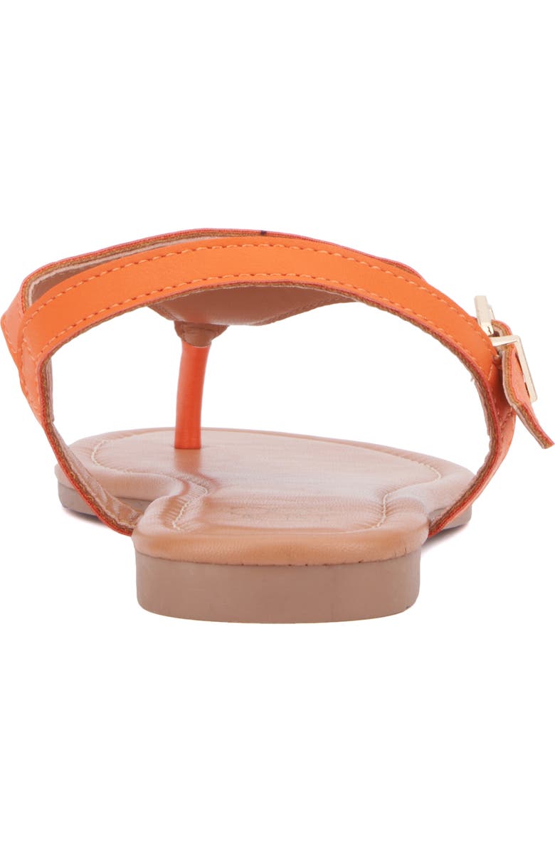 NEW YORK AND COMPANY Nari T-Strap Sandal, Alternate, color, Orange