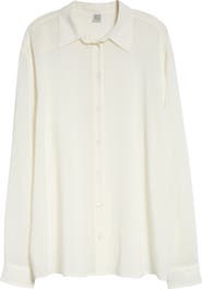 TOTEME Classic Crepe Button-Up Shirt
