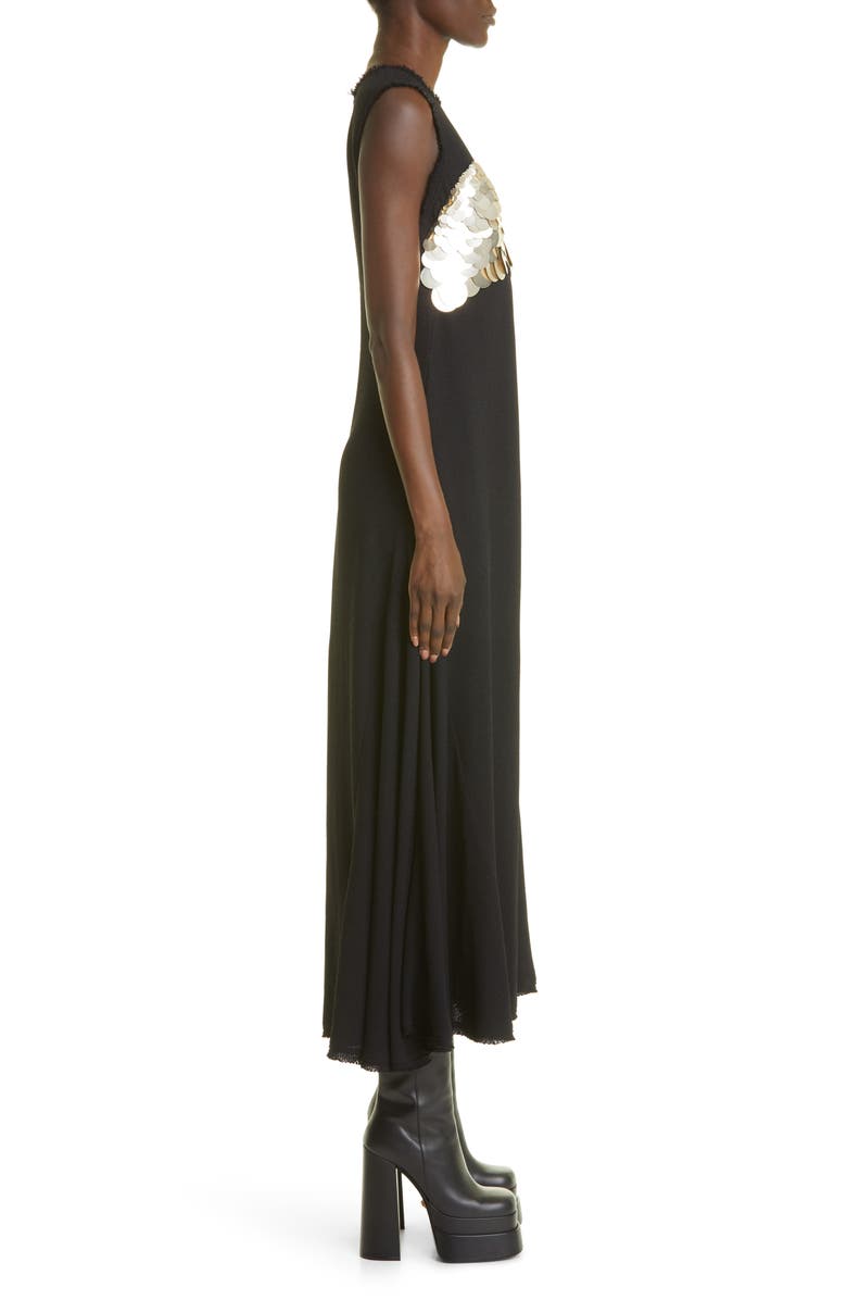 Altuzarra Neres Paillette Crepe Midi Dress, Alternate, color, 