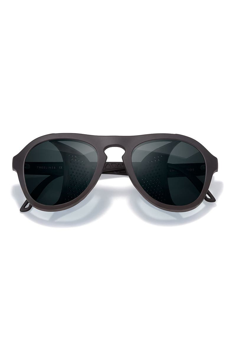 Treeline 50mm Polarized Sunglasses, Main, color, BLACK/ SLATE