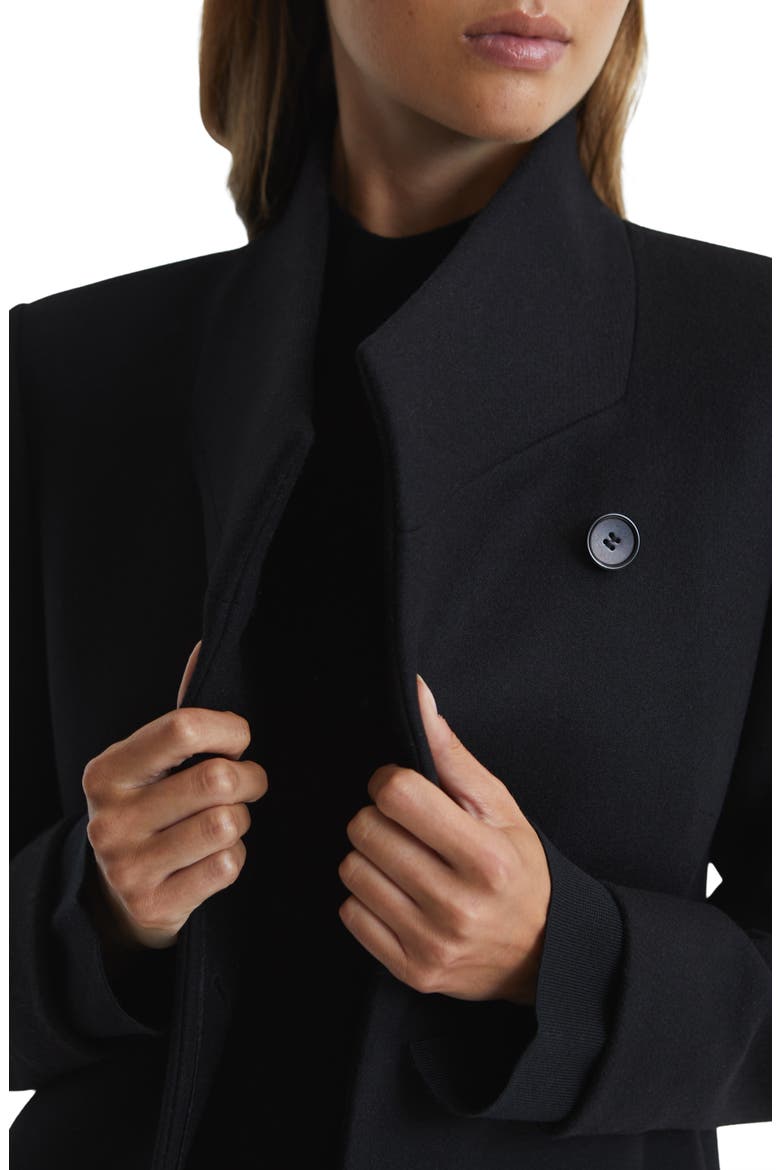 Mia Wool Blend Coat, Alternate, color, BLACK