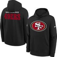 Nike Youth Nike  Black San Francisco 49ers Sideline Club Fleece Hoodie