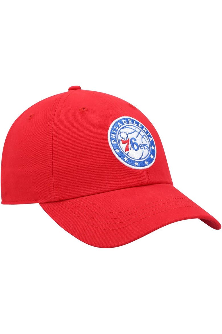 Women's '47 Red Philadelphia 76ers Miata Clean Up Logo Adjustable Hat, Alternate, color, Red