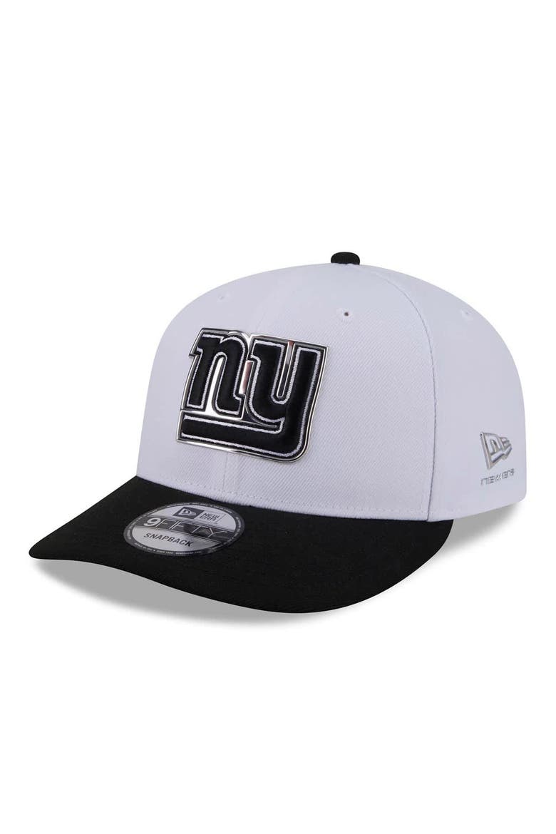 Men's New Era  White/Black New York Giants 2026 NFL Draft Pre-Curved 9FIFTY Snapback Hat, Main, color, White