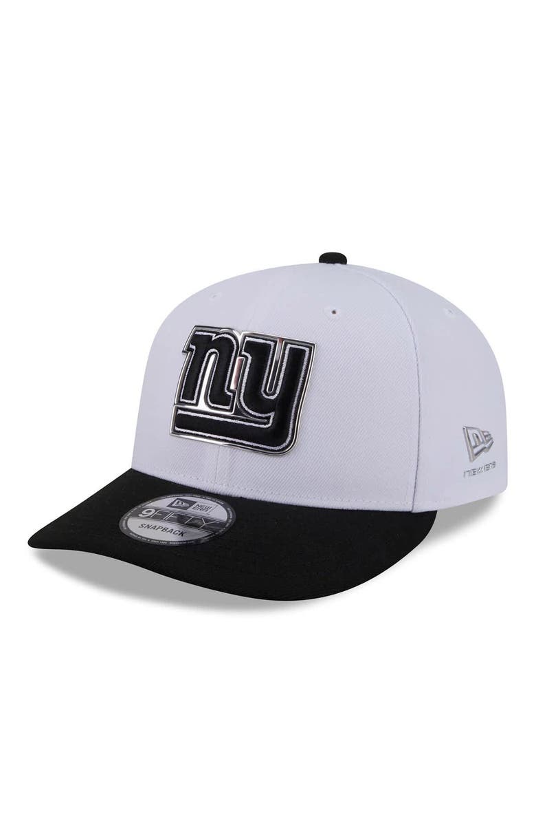 New Era Men's New Era White/Black New York Giants 2026 NFL Draft Pre-Curved 9FIFTY Snapback Hat, Main, color, White
