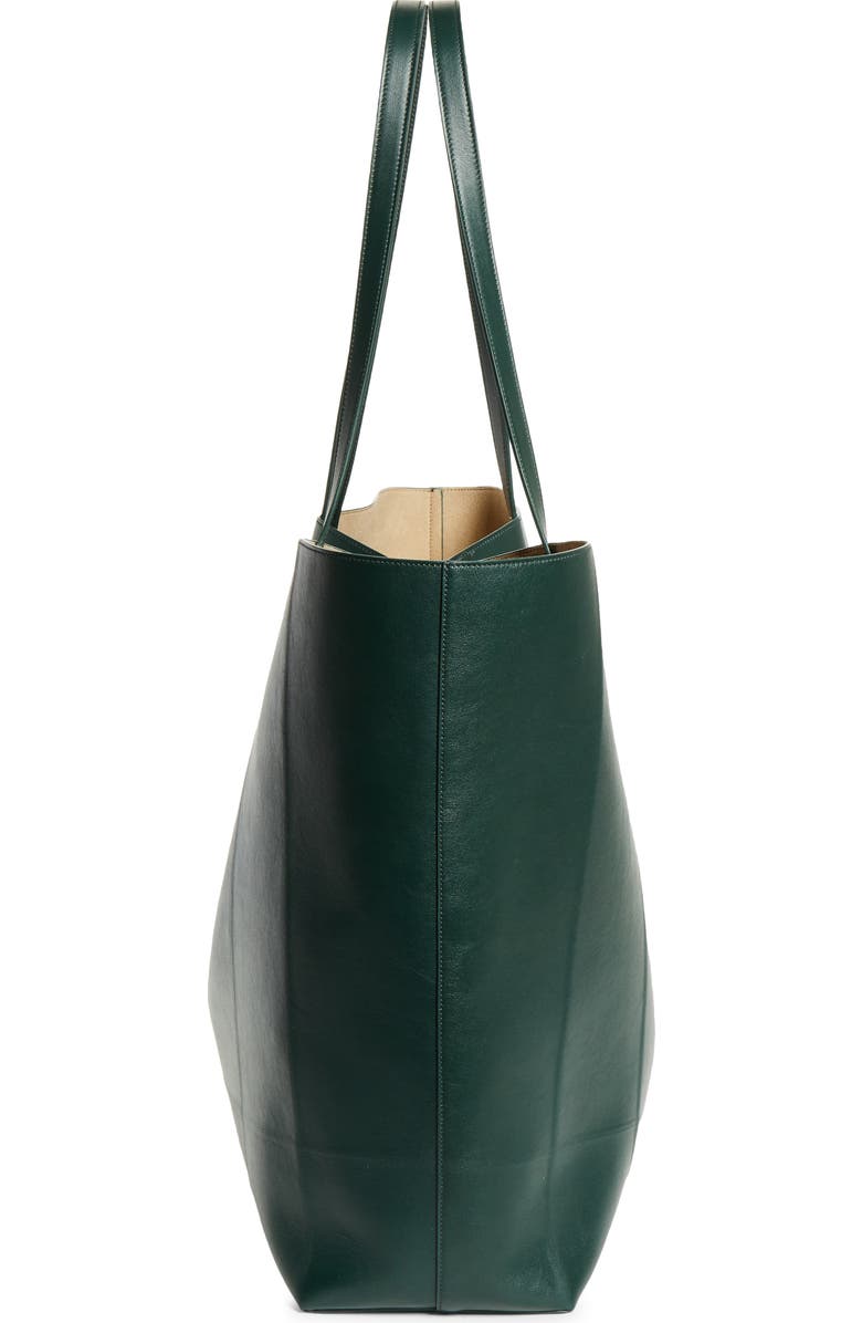TOTEME Roam Leather Tote, Alternate, color, Dark Green