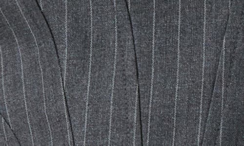 Astr The Label Nivia Pinstripe Crop Top In Gray