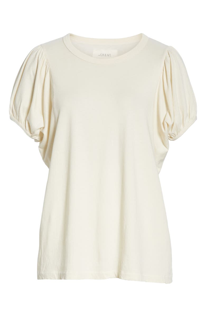 THE GREAT. The Puff Sleeve Tee, Alternate, color,
