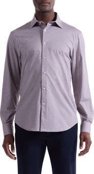 Bugatchi James OoohCotton® Diamond Geo Button-Up Shirt