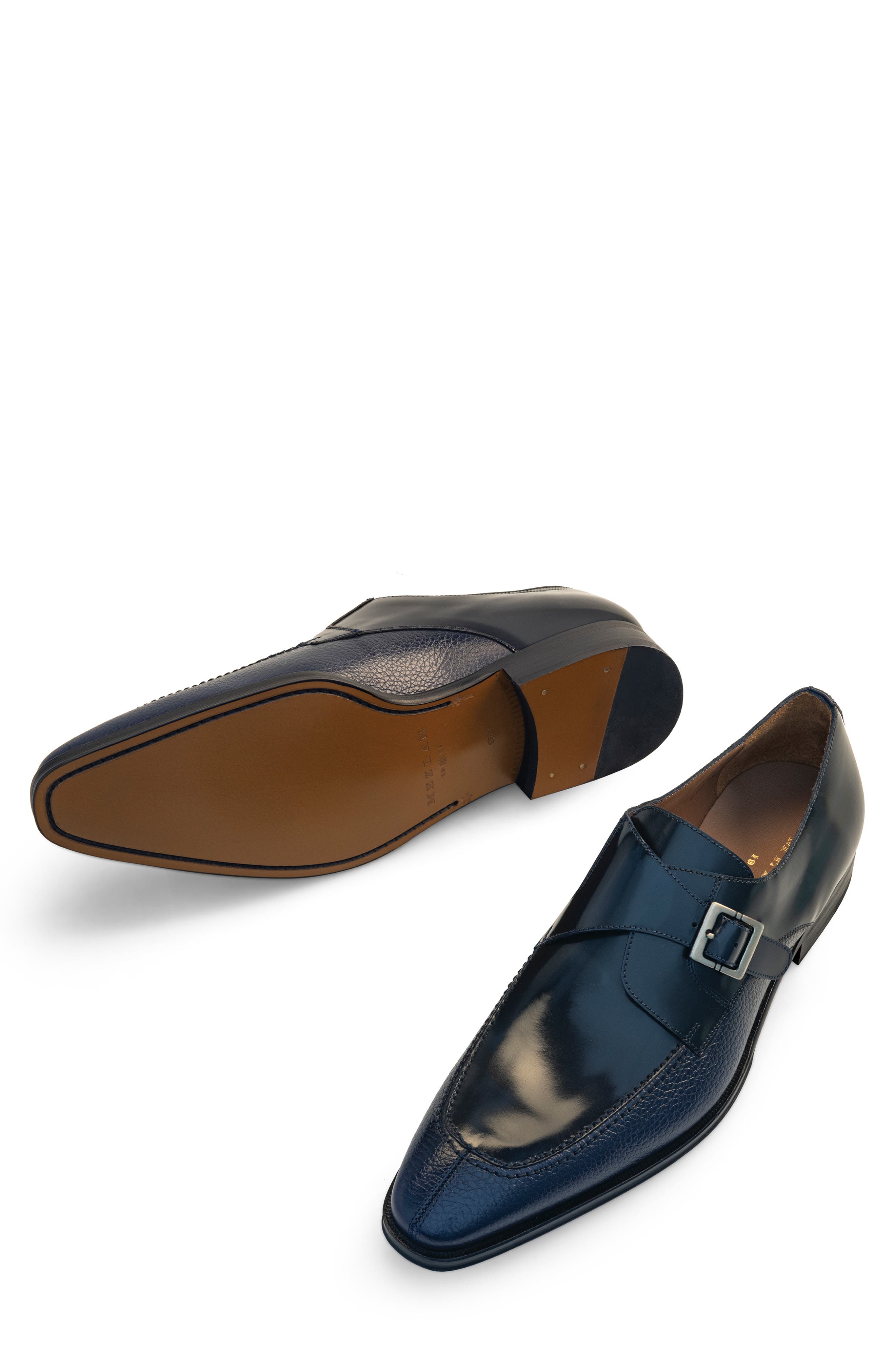 Mezlan Monk Shoe, Alternate, color, Blue