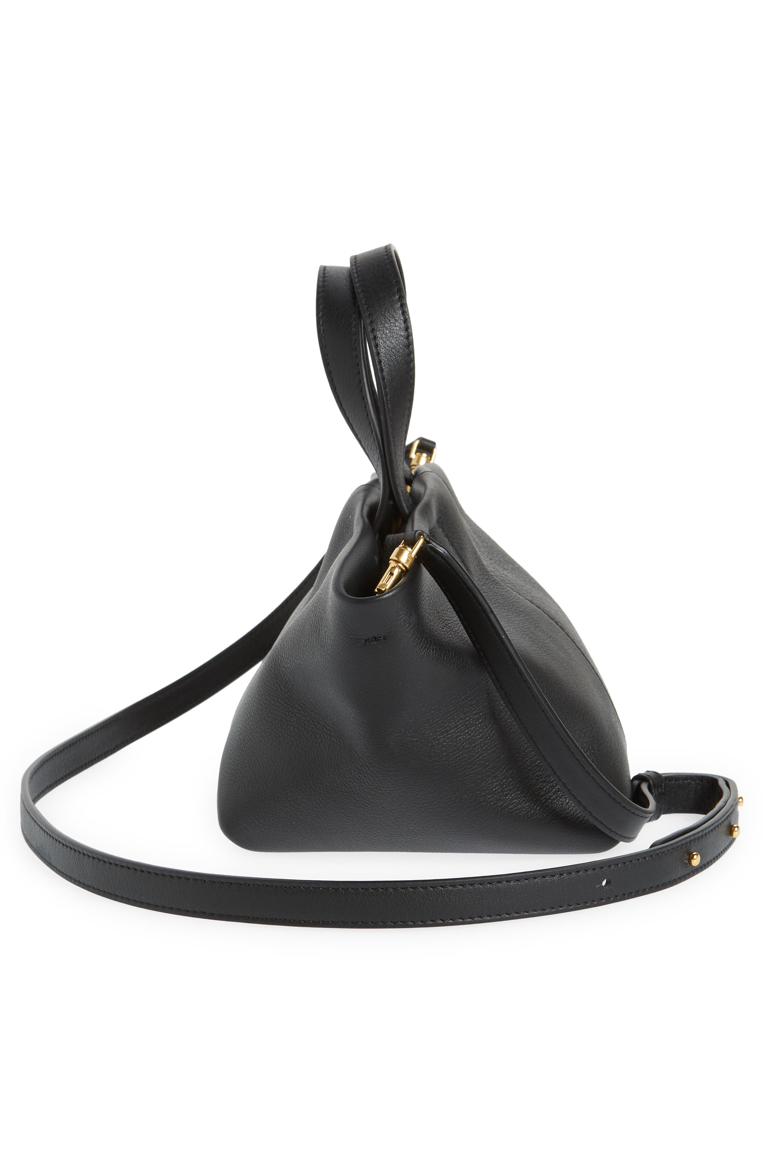Mansur Gavriel Mini Tulipano Leather Tote, Alternate, color, 