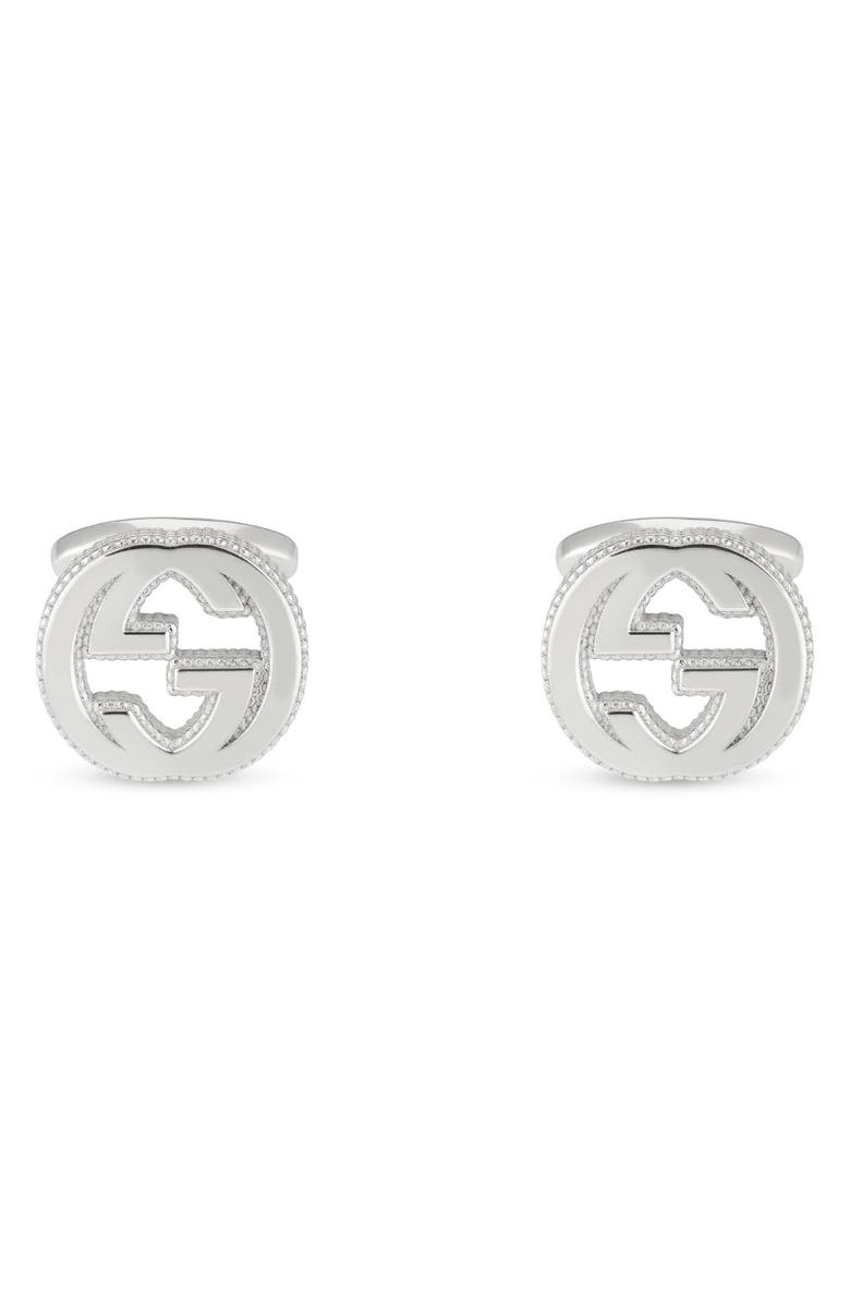 Gucci Double-G Cuff Links, Main, color, 