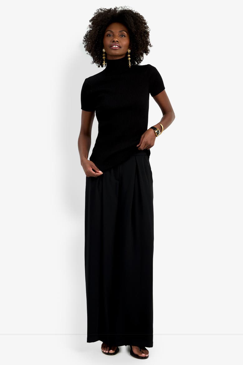 Armeni Mock Neck Top, Alternate, color, Black