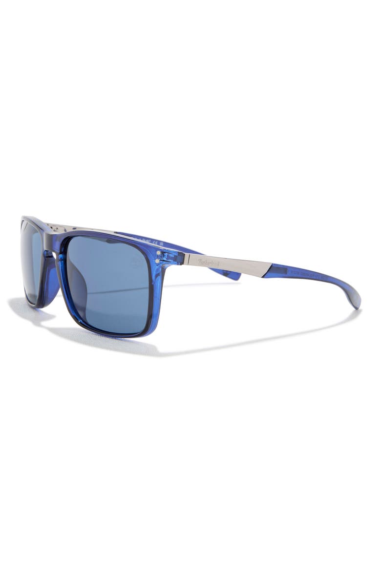 57mm Rectangular Sunglasses, Alternate, color, CRYSTAL/ OTHER / BLUE