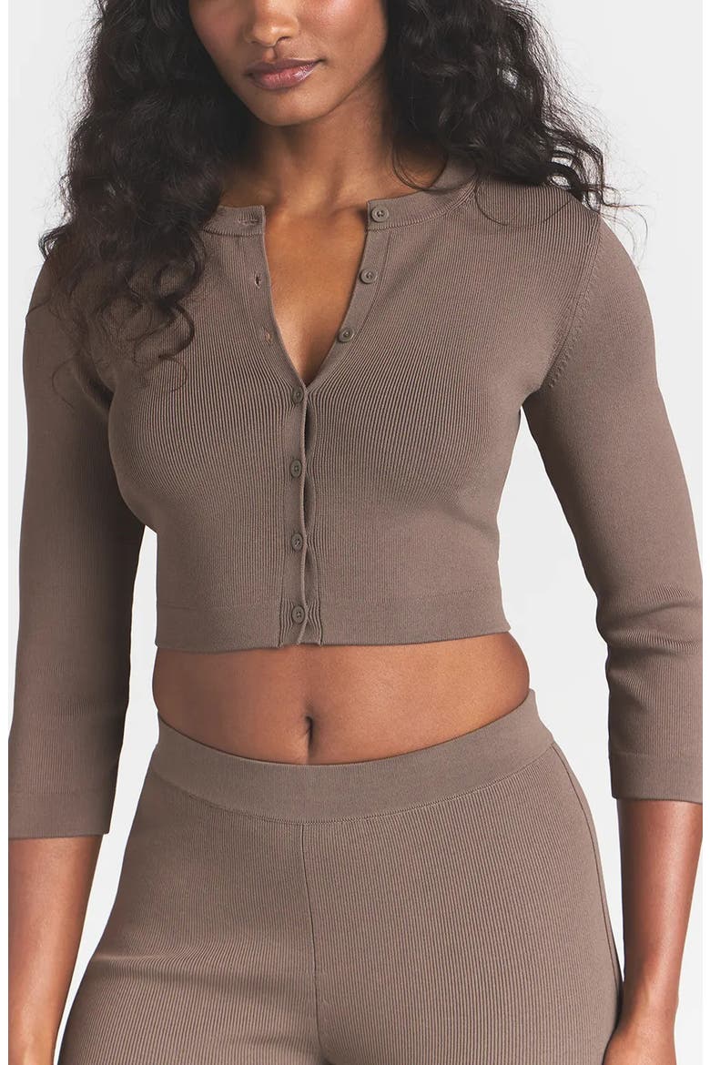 Refined Knit Crop Cardigan, Main, color, AMETHYST